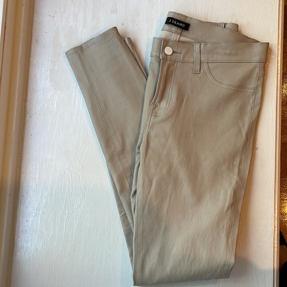 J Brand skinny lamb leather tan pants - Picture 9 of 10